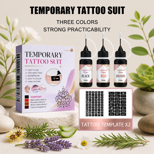 Temporary Tattoo Kit – Easy Custom Body Art With Multiple Designs
