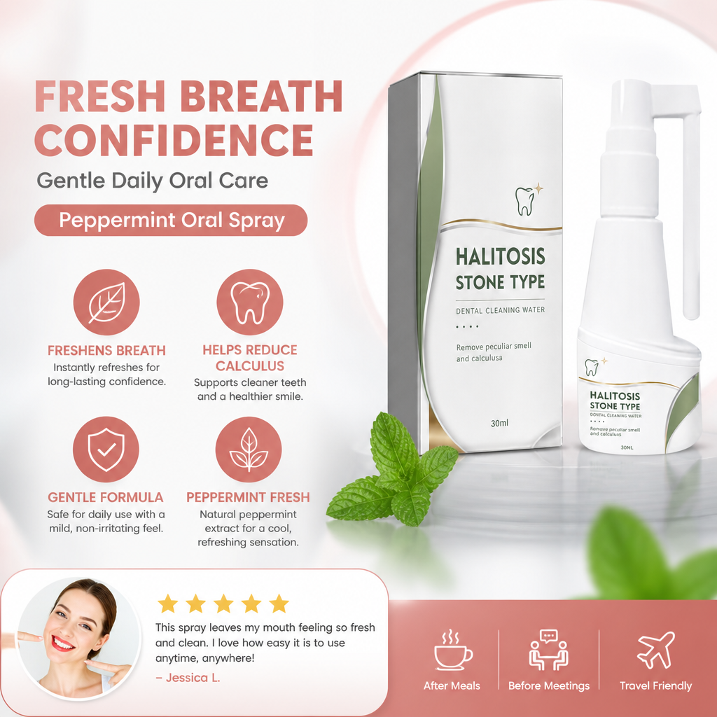 Peppermint Oral Spray – Fresh Breath Care With Gentle Daily Formula