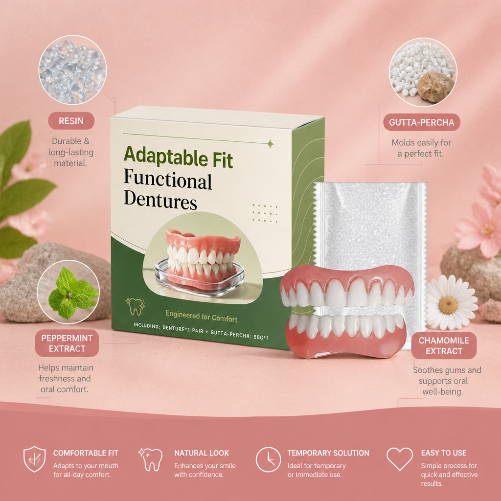 Custom Fit Denture Resin – Comfortable Temporary Tooth Replacement Solution