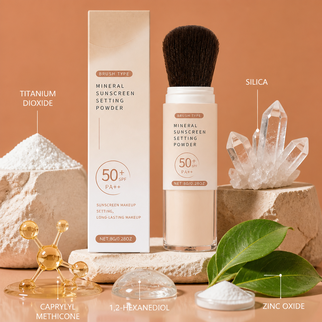 Mineral Sunscreen Setting Powder – Lightweight Matte Makeup Finish
