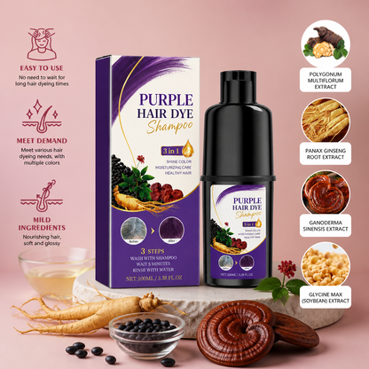 Polygonum Multiflorum Color Depositing Shampoo – Nourishing Hair Color Care