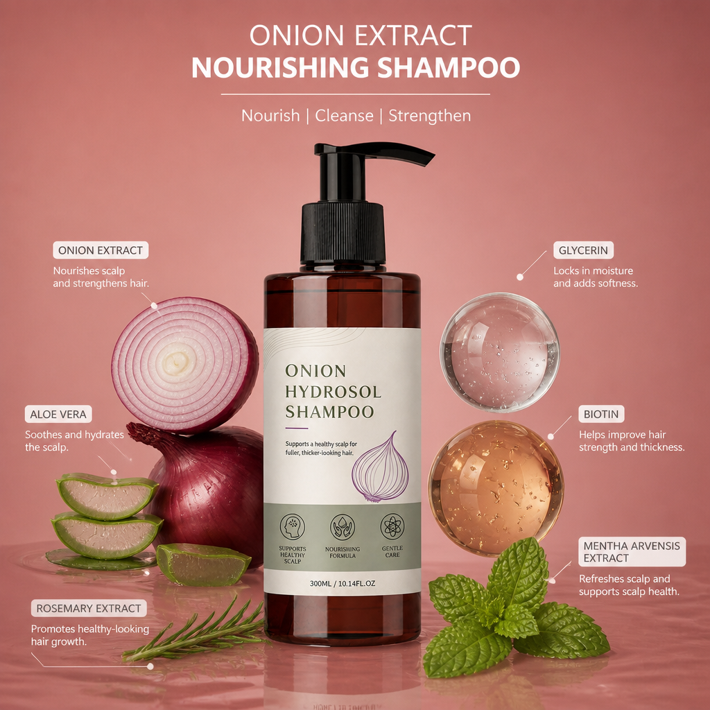 Onion Extract Nourishing Shampoo For Scalp And Hair Care