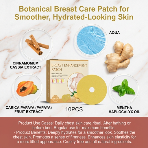 Botanical Breast Care Patch for Smoother, Hydrated-Looking Skin