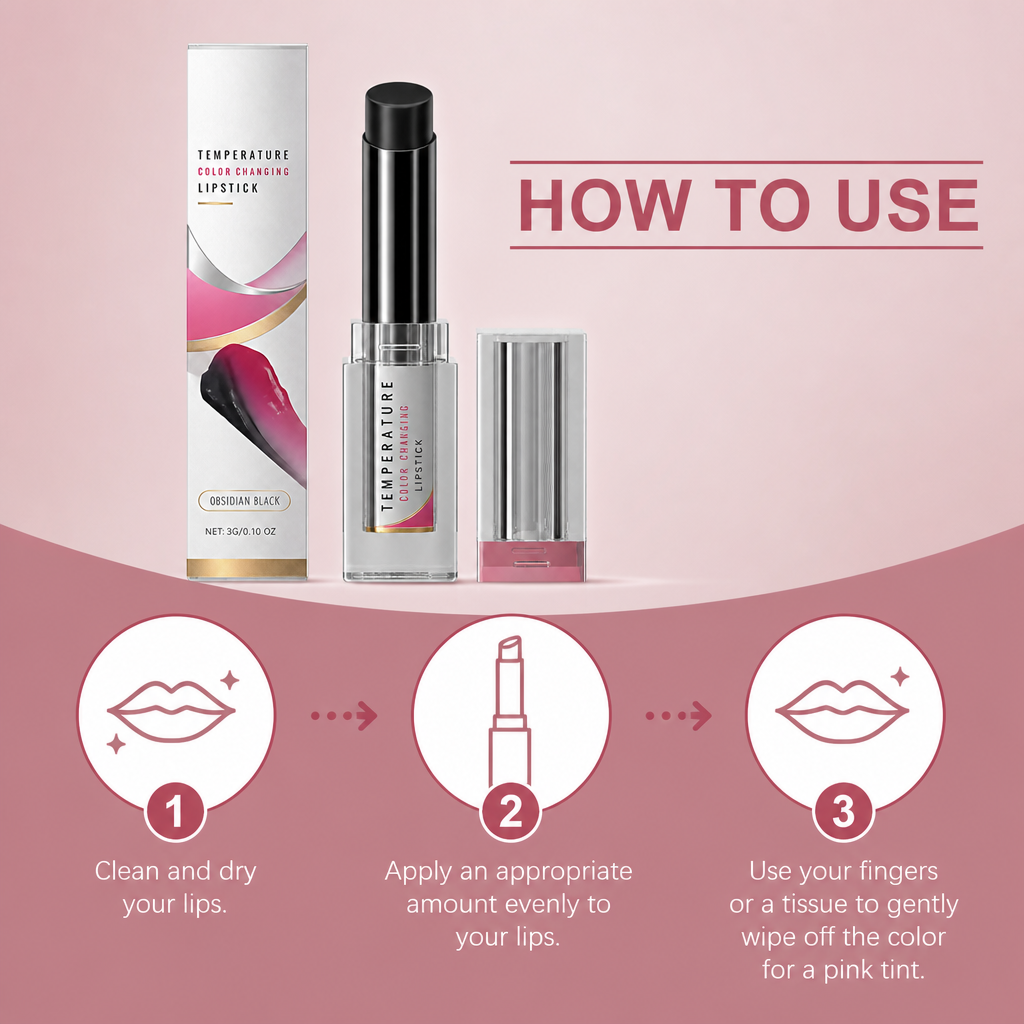 Color-Changing Lip Balm – Moisturizing Formula for a Natural Pink Tint