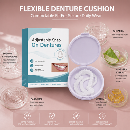 Flexible Denture Cushion – Comfortable Fit For Secure Daily Wear