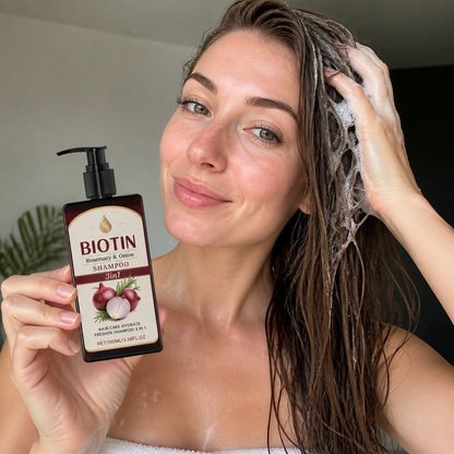 Biotin Rosemary & Onion Shampoo – Hydrating Care For Fresh-Looking Hair