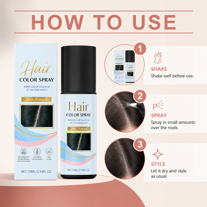 Temporary Root Touch Up Hair Color Spray For Quick Coverage