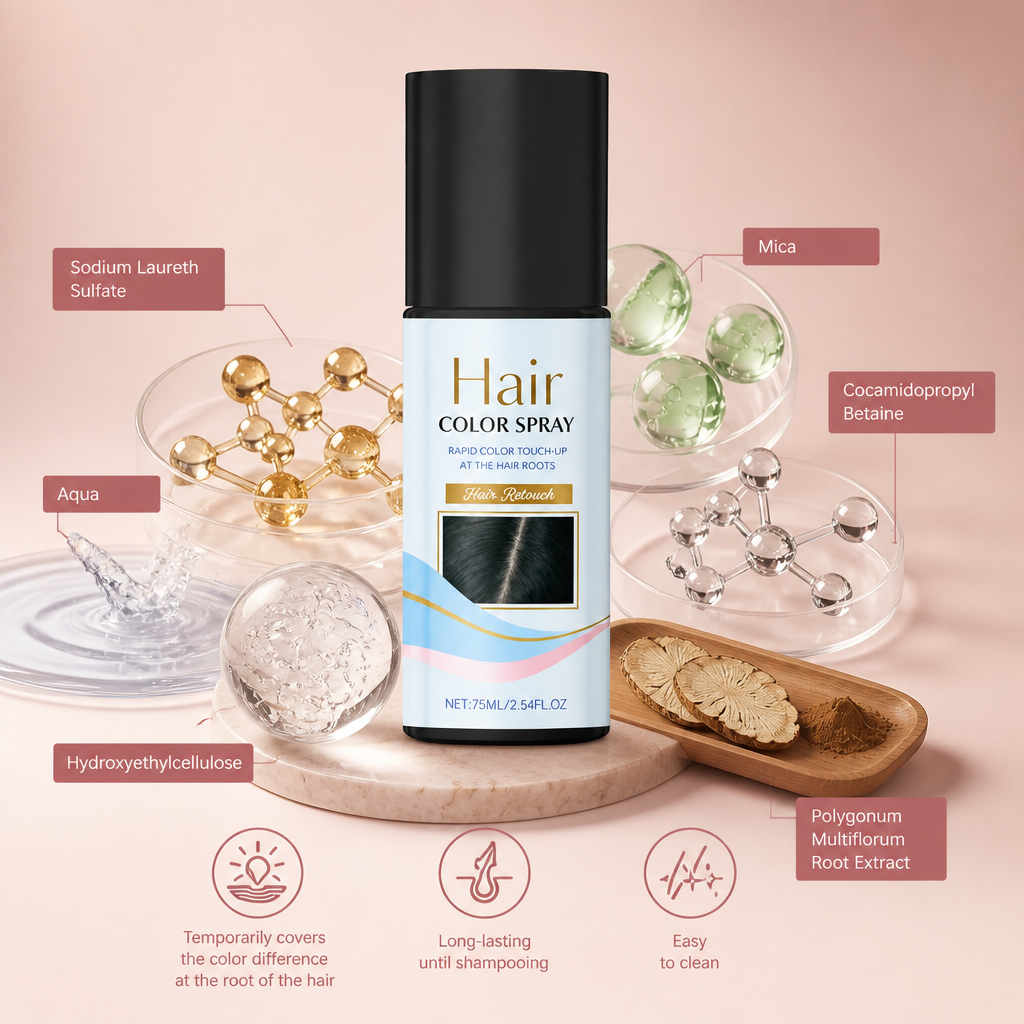 Temporary Root Touch Up Hair Color Spray For Quick Coverage