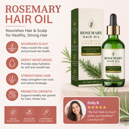 Rosemary Hair Oil – Nourishing Scalp Care For Soft Smooth Hair