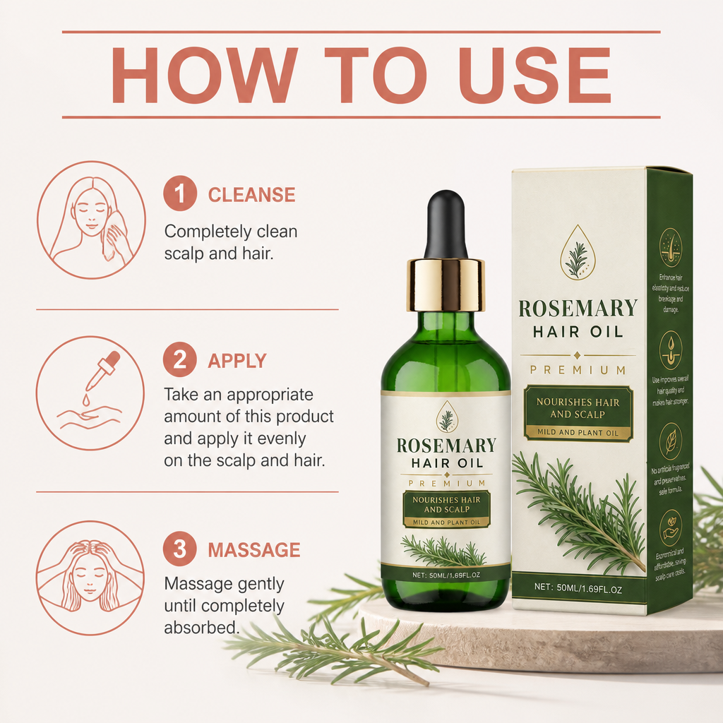 Rosemary Hair Oil – Nourishing Scalp Care For Soft Smooth Hair