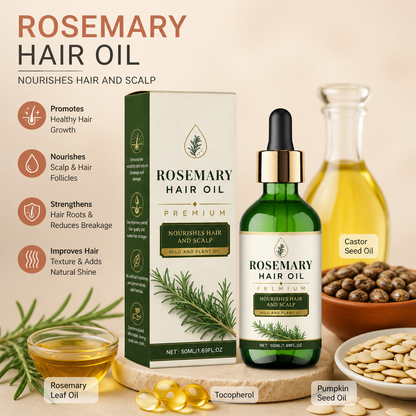 Rosemary Hair Oil – Nourishing Scalp Care For Soft Smooth Hair
