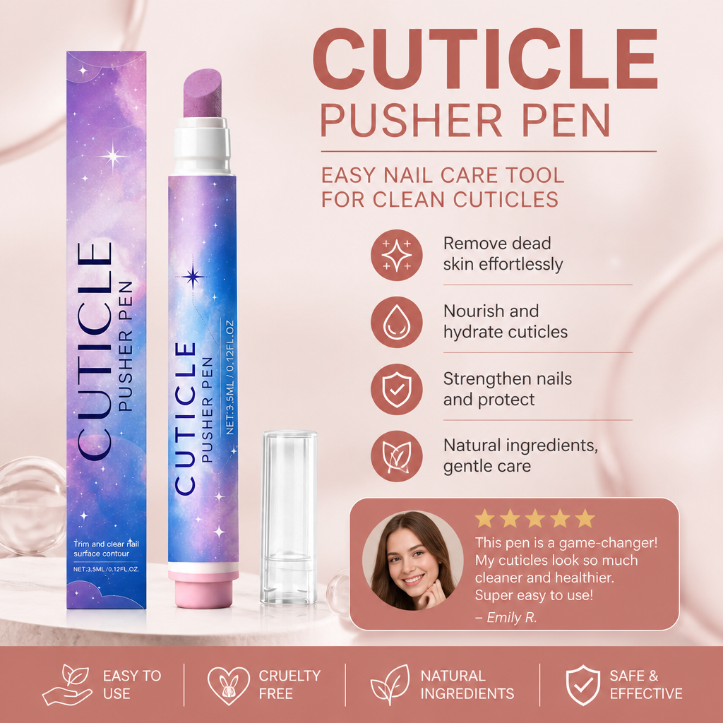 Cuticle Pusher Pen – Easy Nail Care Tool For Clean Cuticles
