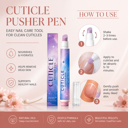 Cuticle Pusher Pen – Easy Nail Care Tool For Clean Cuticles