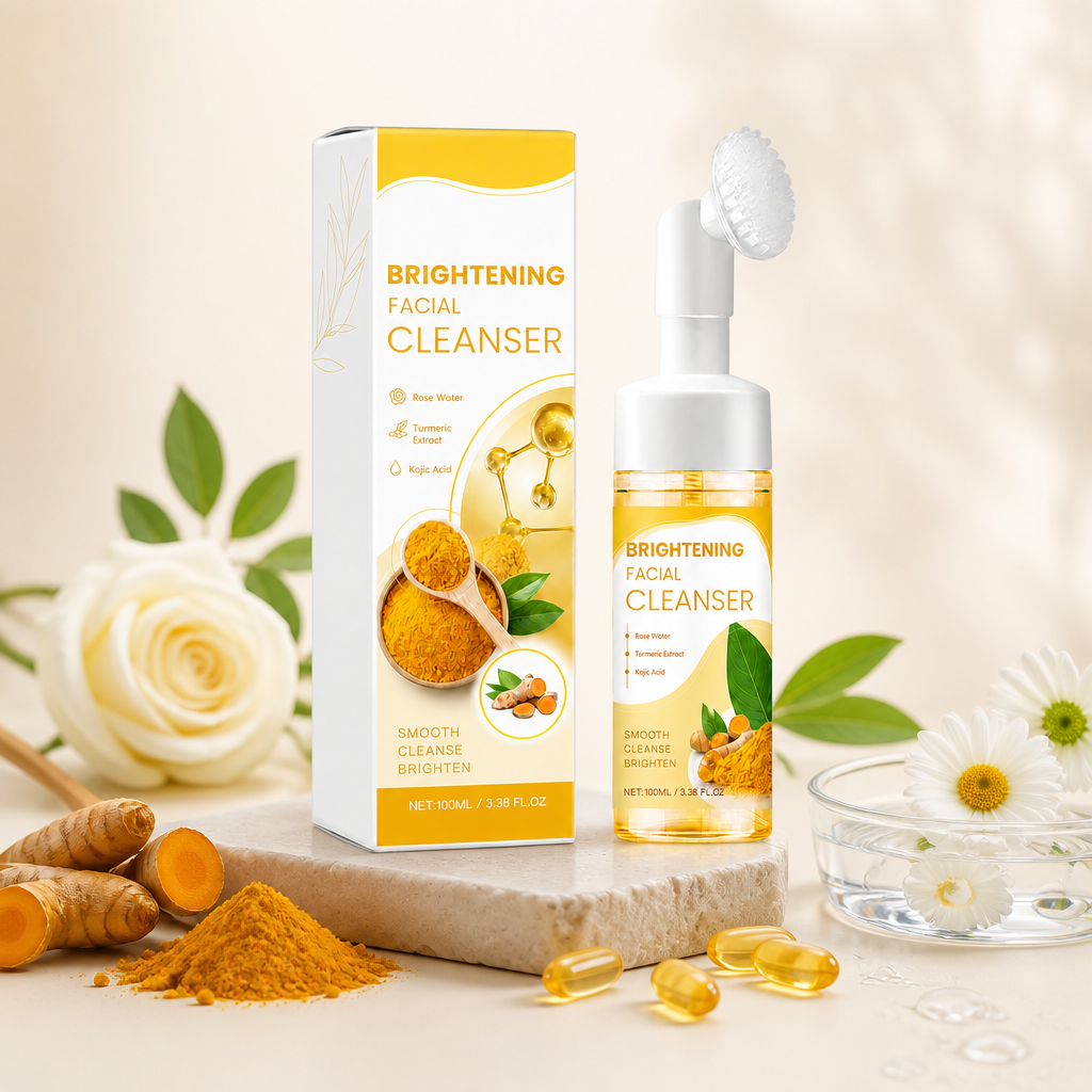 Brightening Foaming Facial Cleanser with Turmeric & Kojic