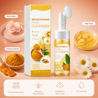 Brightening Foaming Facial Cleanser with Turmeric & Kojic