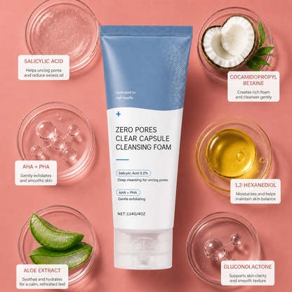 Pore Refining Cleansing Foam with Salicylic Acid & AHA/PHA