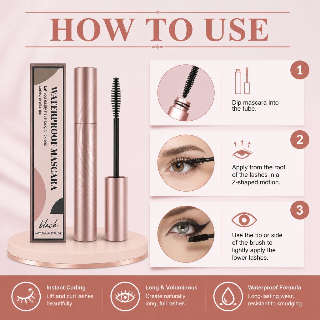 Curling Mascara – Volumizing Formula For Defined Lashes