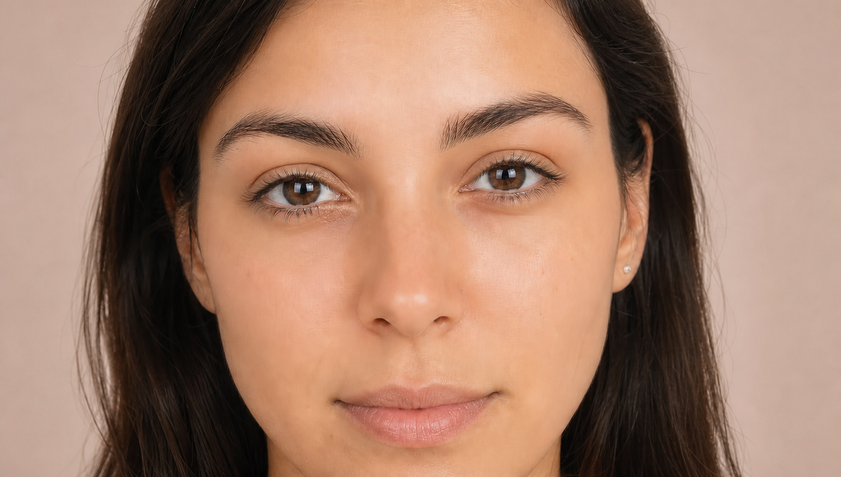 Eyebrows after applying the Beauty Britain Natural Eyebrows Kit
