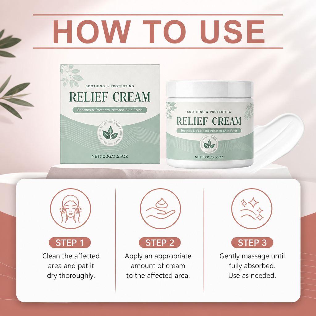 Intertrigo Relief Cream – Soothes & Protects Irritated Skin Folds