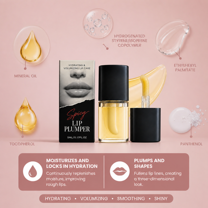 Korean Spicy Lip Plumper Gloss – Fuller-Looking Lips with a High-Shine Finish