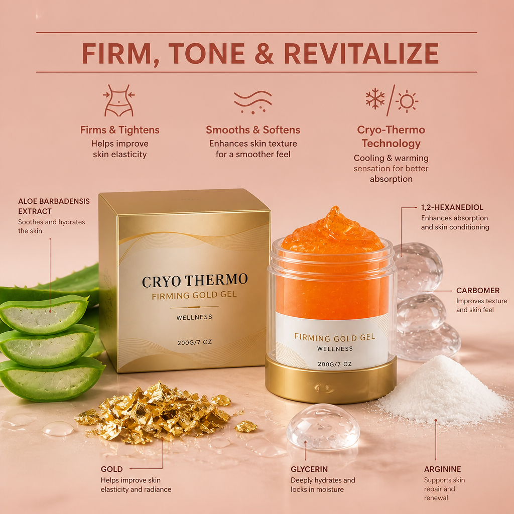Cryo-Thermo Firming Body Cream - Firming & Smoothing Cream for Legs, Belly & Arms