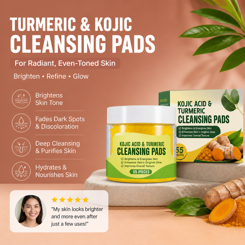 Turmeric & Kojic Brightening Facial Cleansing Bar for Radiant Skin