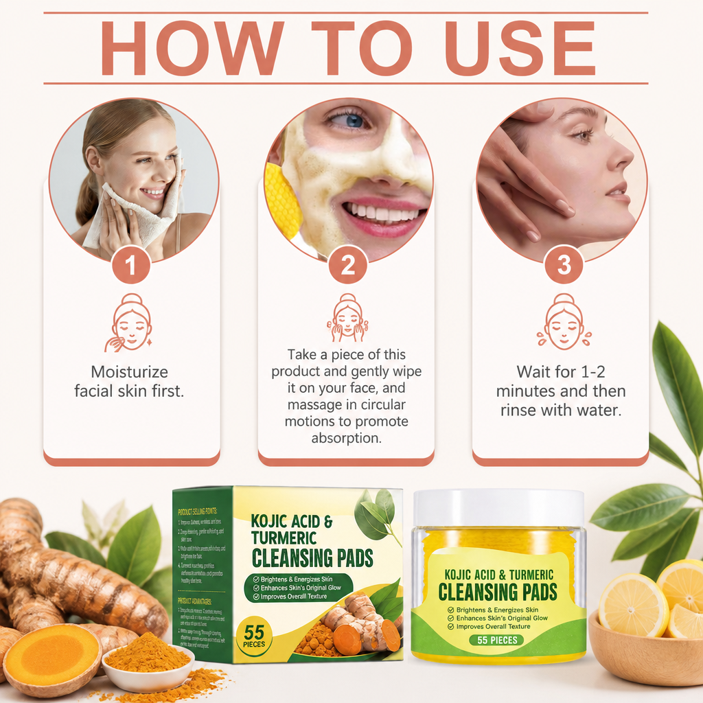 Turmeric & Kojic Brightening Facial Cleansing Bar for Radiant Skin