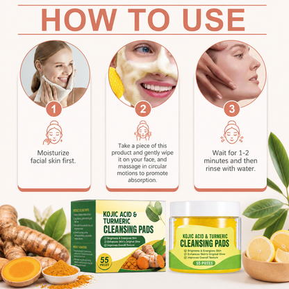 Turmeric & Kojic Brightening Facial Cleansing Bar for Radiant Skin