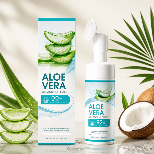 Aloe Vera Cleansing Foam – Gentle Daily Face Wash for Fresh, Hydrated Skin