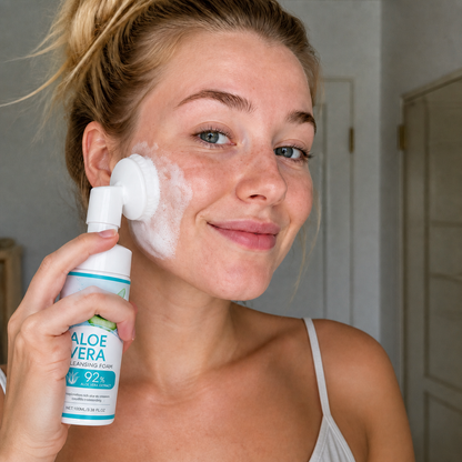 Aloe Vera Cleansing Foam – Gentle Daily Face Wash for Fresh, Hydrated Skin