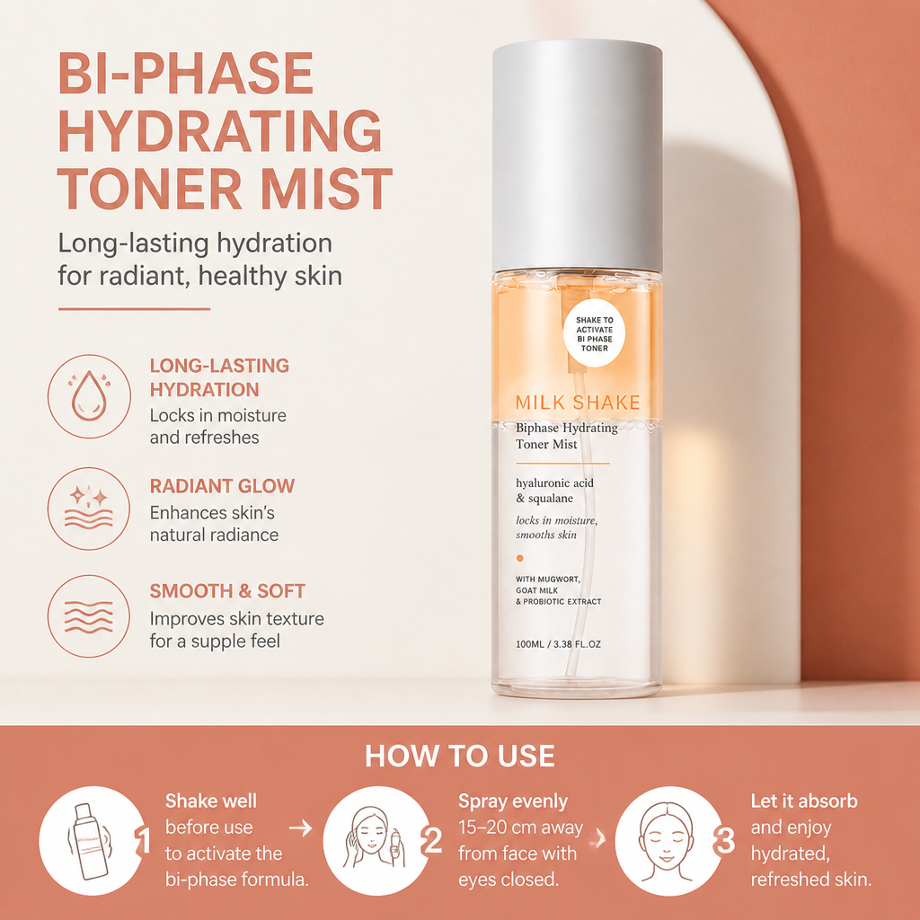 Bi-Phase Hydrating Essence Mist – Long-Lasting Moisture for Radiant Skin