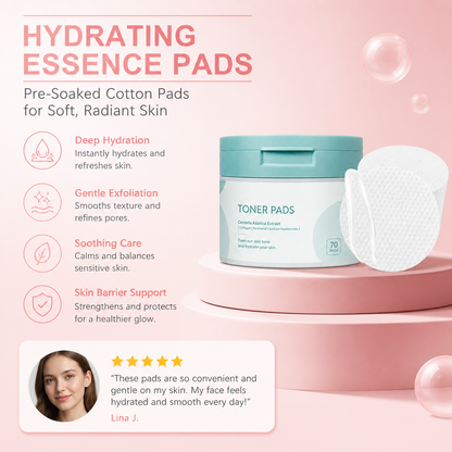 Hydrating Essence Pads – Pre-Soaked Cotton Pads for Soft, Radiant Skin