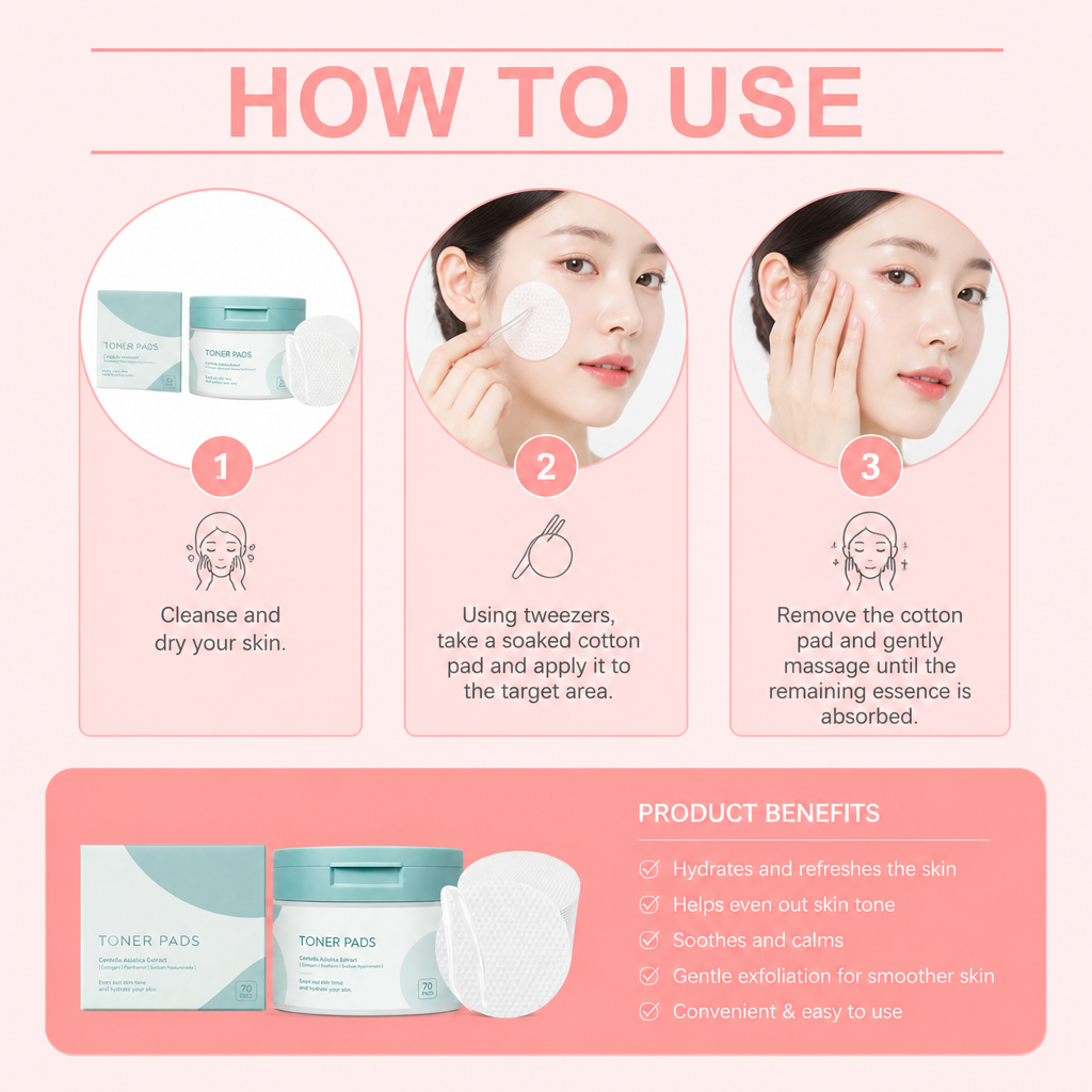 Hydrating Essence Pads – Pre-Soaked Cotton Pads for Soft, Radiant Skin