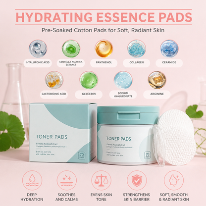 Hydrating Essence Pads – Pre-Soaked Cotton Pads for Soft, Radiant Skin