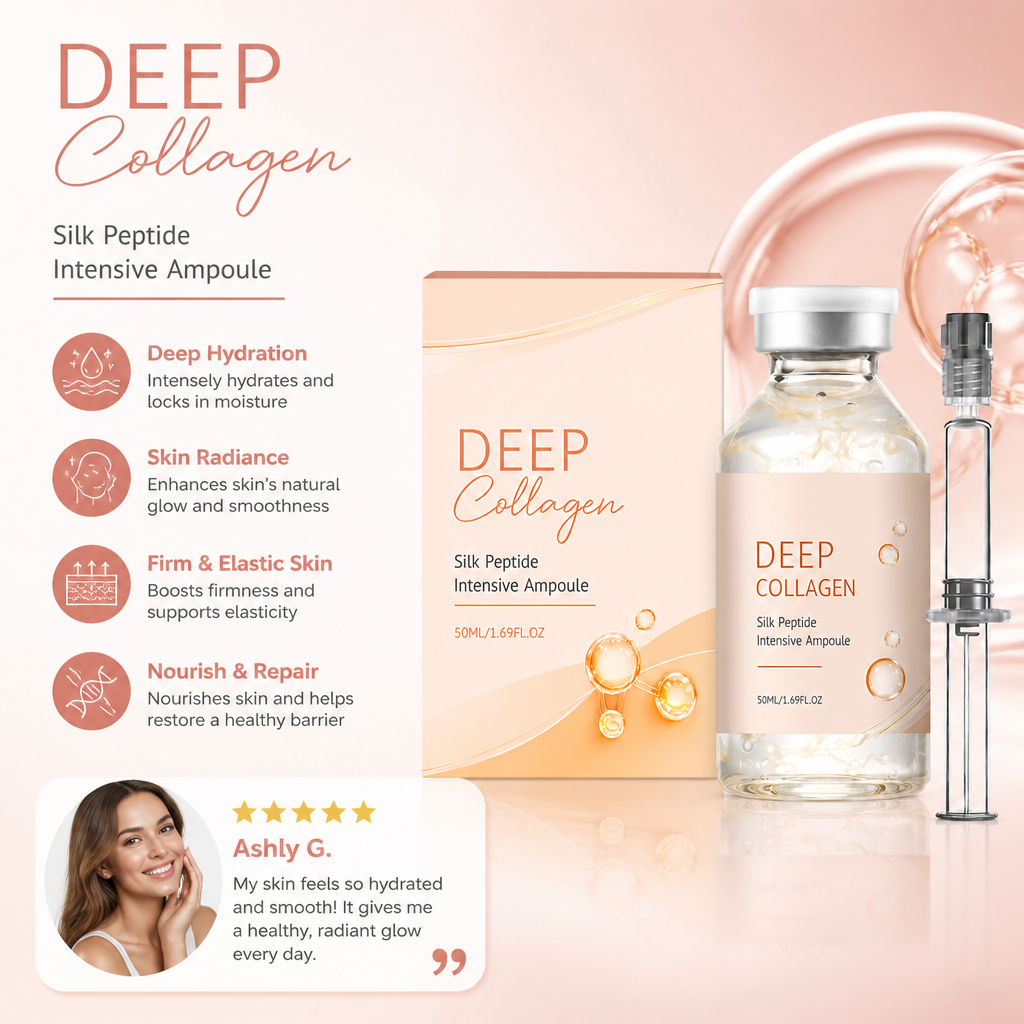 Silk Peptide & Collagen Ampoule – Deep Hydration for Smooth, Radiant Skin