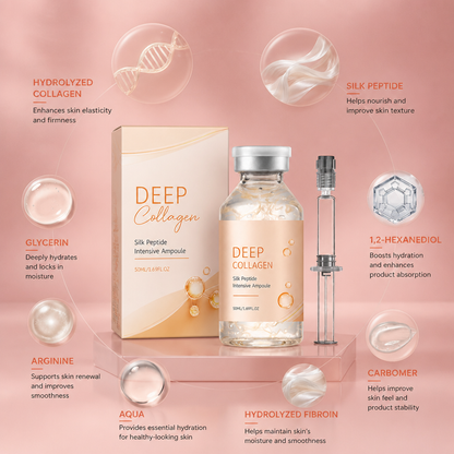 Silk Peptide & Collagen Ampoule – Deep Hydration for Smooth, Radiant Skin