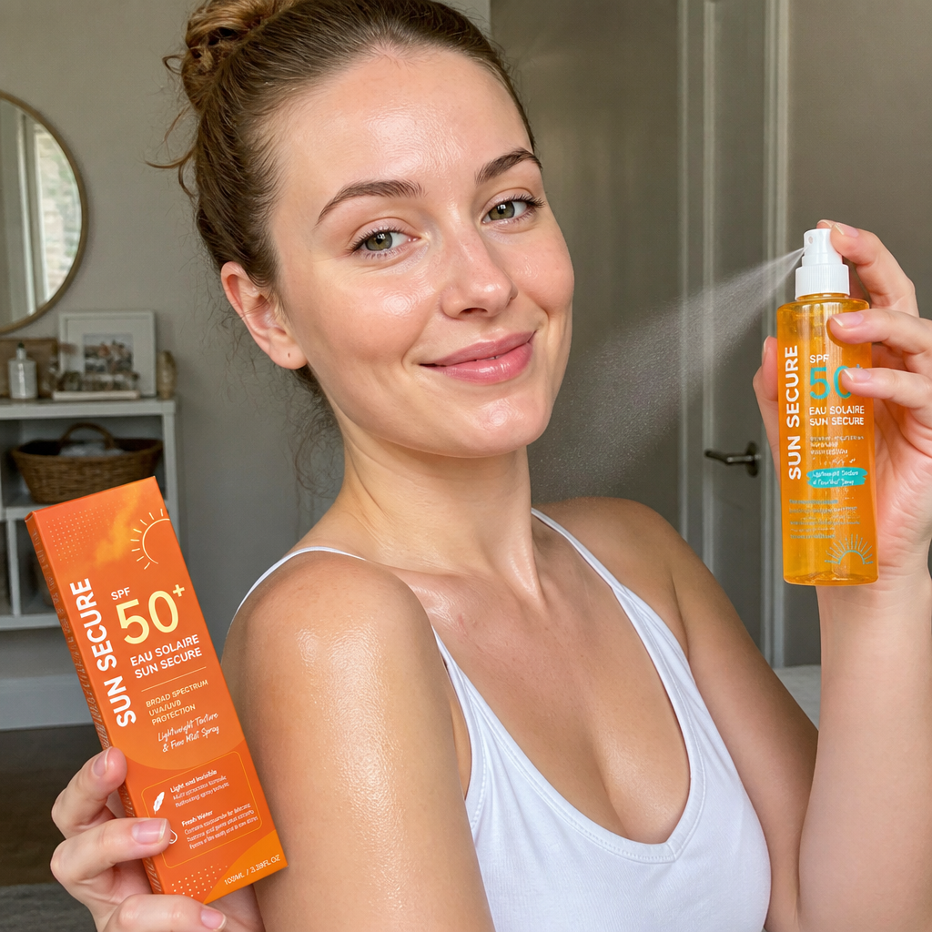 Broad Spectrum SPF 50+ Sunscreen Mist – Lightweight Daily UV Protection