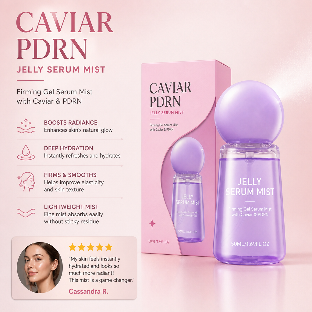 Caviar & Collagen Peptide Mist – Hydrating Spray for Smooth, Radiant Skin