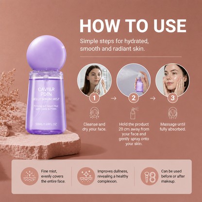 Caviar & Collagen Peptide Mist – Hydrating Spray for Smooth, Radiant Skin