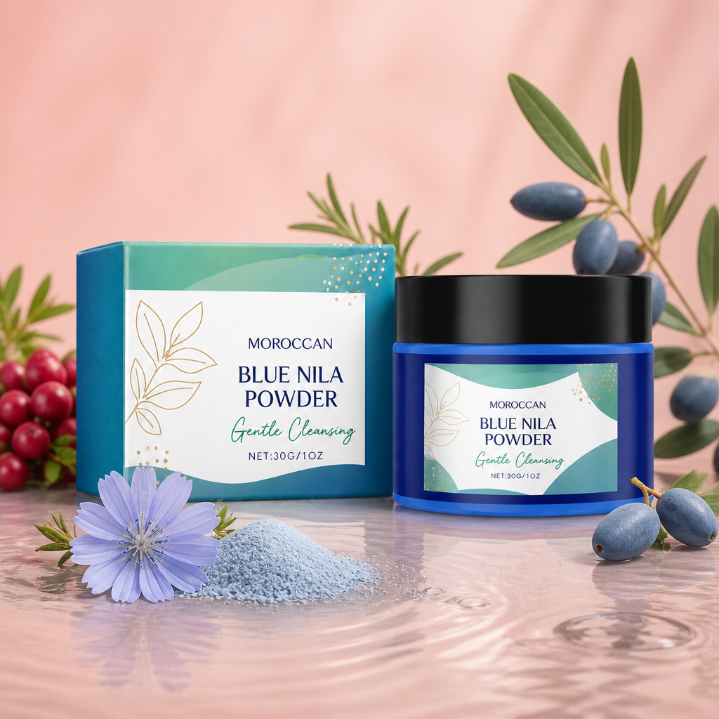 Blue Collagen Clay Mask – Deep Cleansing & Brightening Skincare Treatment