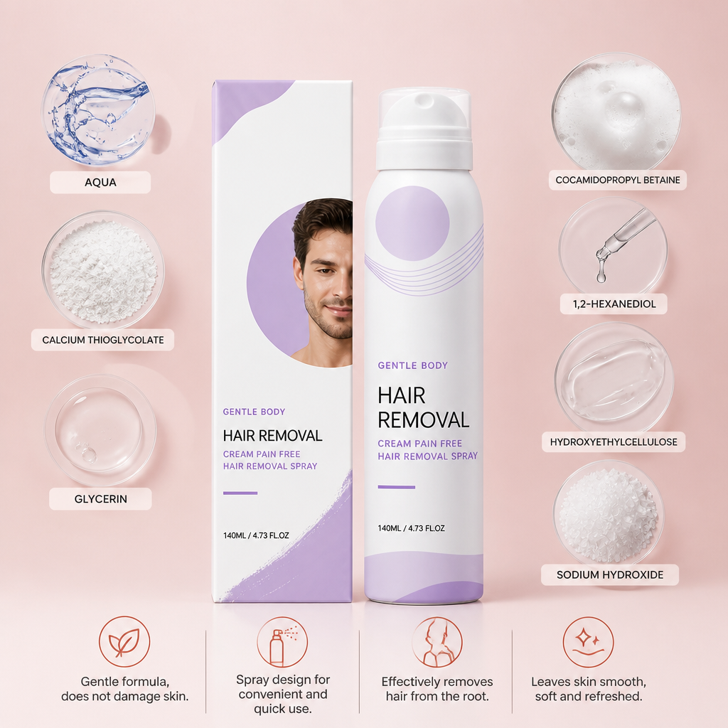 Pain-Free Man Hair Removal Cream – Gentle Formula for Sensitive Skin