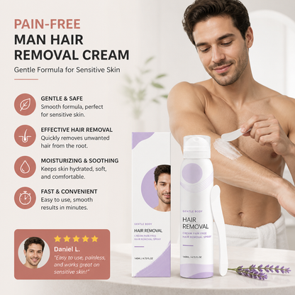 Pain-Free Man Hair Removal Cream – Gentle Formula for Sensitive Skin
