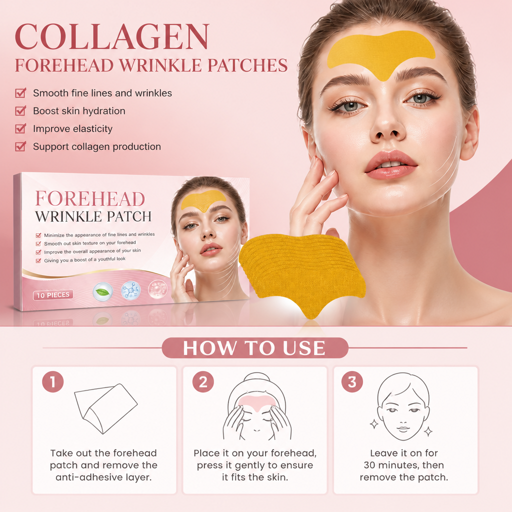 Collagen Forehead Wrinkle Patches – Hydrating Smoothing Care