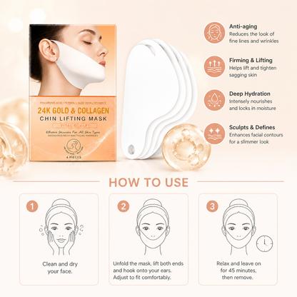 Gold Collagen V-Line Mask – Firming Hydration for a Sculpted Look