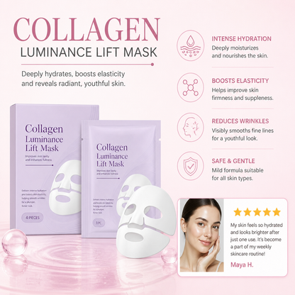 Collagen Facial Sheet Mask – Deep Hydration for Soft, Radiant Skin