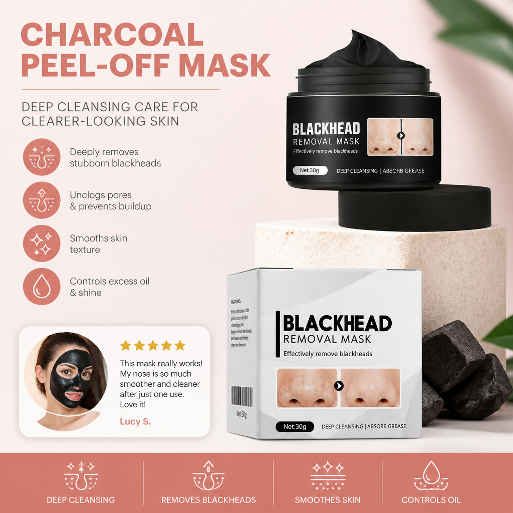 Charcoal Peel-Off Mask – Deep Cleansing Care for Clearer-Looking Skin
