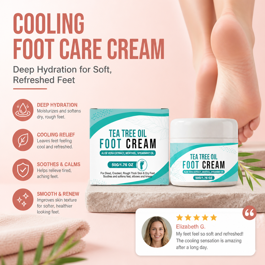 Cooling Foot Care Cream – Deep Hydration for Soft, Refreshed Feet