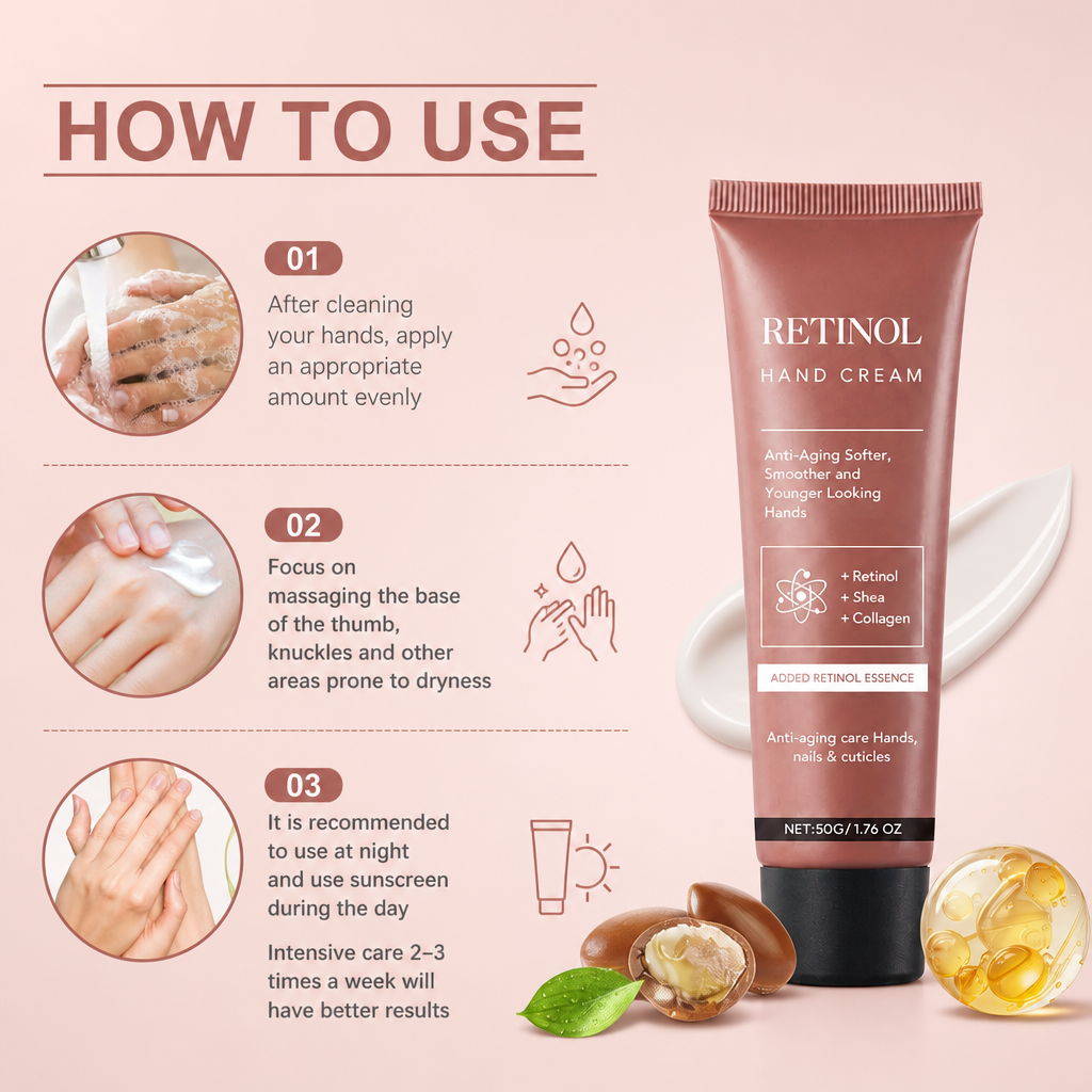 Retinol Hand Cream – Deep Nourishment for Softer, Younger-Looking Hands