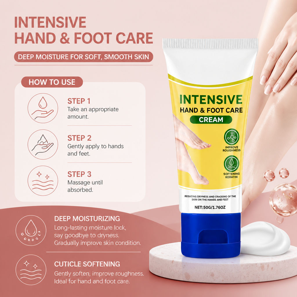 Intensive Hand & Foot Cream – Deep Moisture for Soft, Smooth Skin