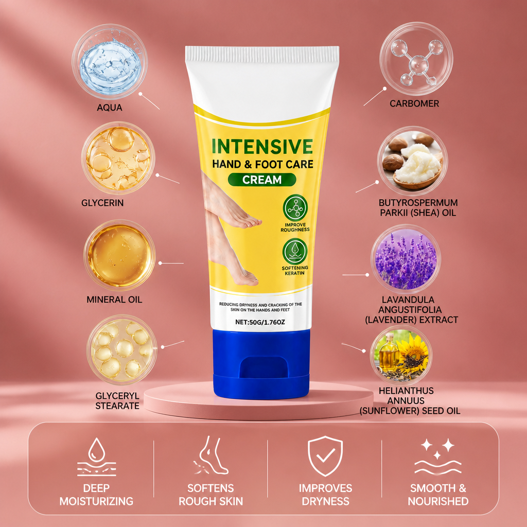 Intensive Hand & Foot Cream – Deep Moisture for Soft, Smooth Skin